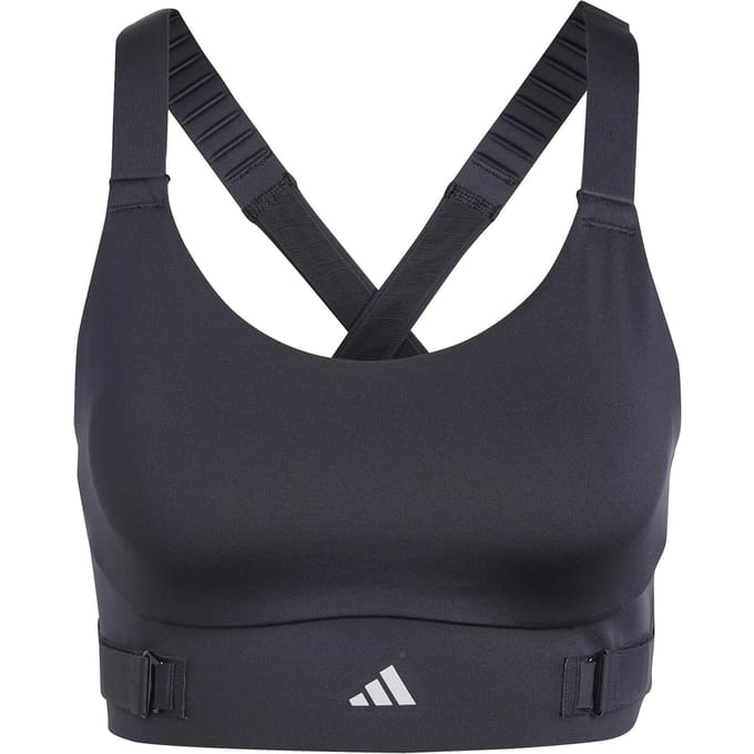 adidas Performance FastImpact Luxe Run High-Support Beha - Dames - Zwart- XS A-B