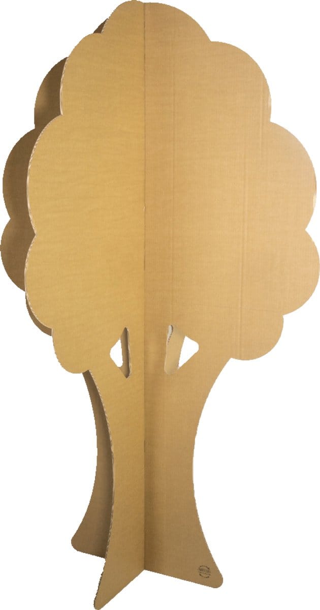 Kartonnen boom 190 cm - 120 x 120 x 190 cm - Kartent