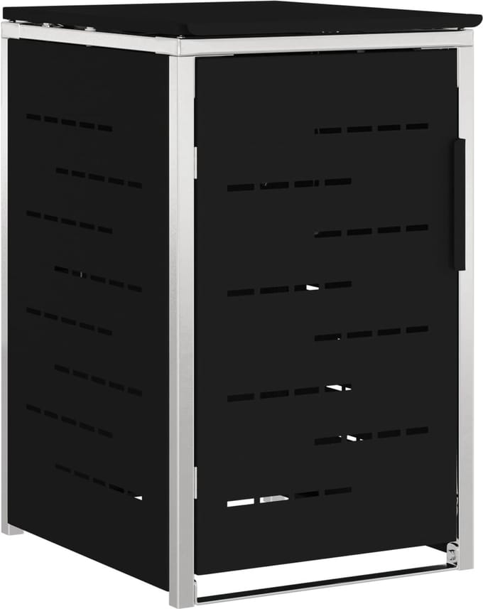 vidaXL - Containerombouw - for - 1 - Bin - 240L - Zwart