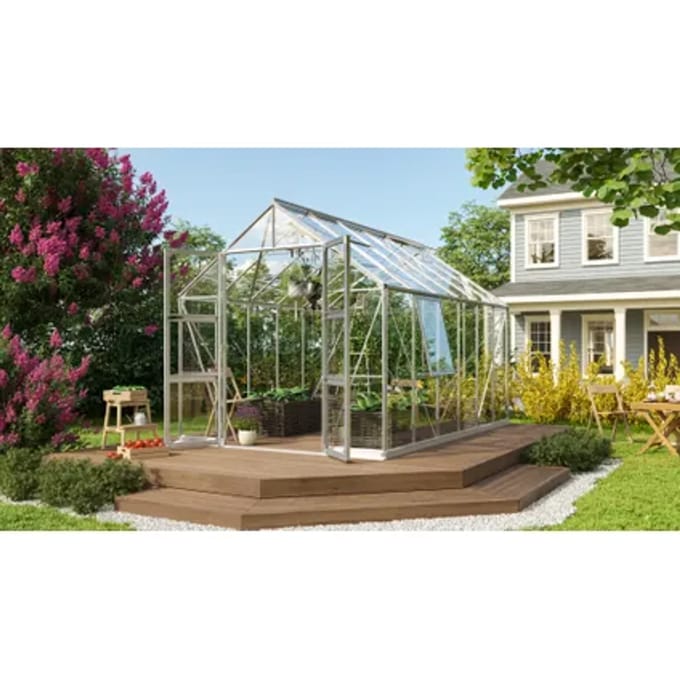Vitavia Tuinkas Olymp 9900 - Veiligheidsglas 3mm - Aluminium - 257x387x254cm