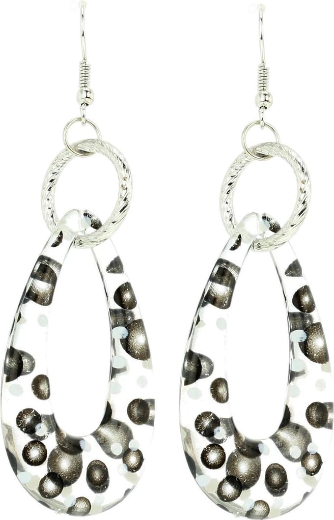 Behave - Druppeloorhangers stipjes - Grafische stijl - 7,5 cm