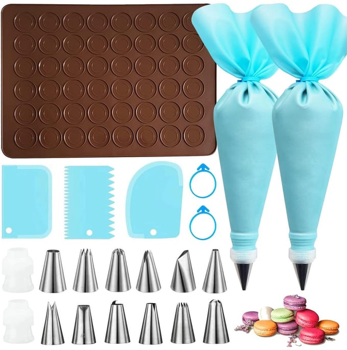 Dailygoods - Macarons Bakmat van Siliconen - 48 Gaten voor Perfecte Desserts