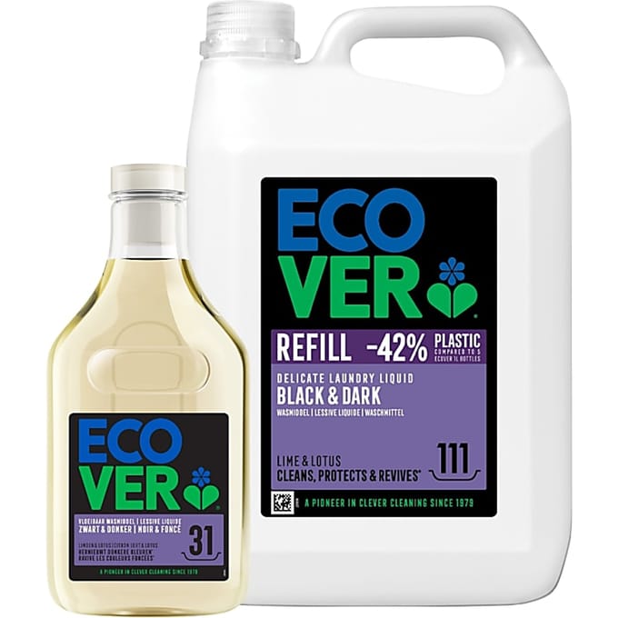 Ecover Vloeibaar Wasmiddel Donkere & Zwarte Was Refill Bundel