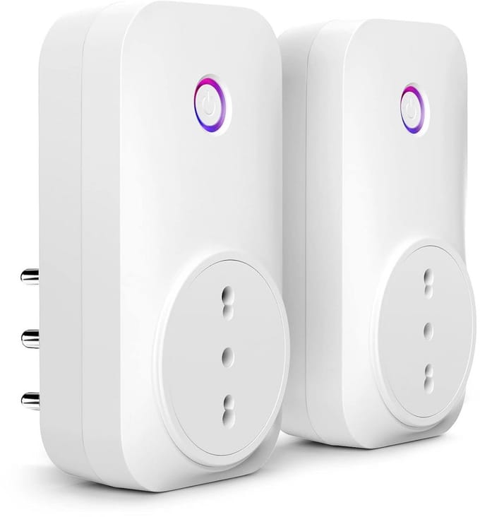 Slimme WCD Type L met Energieverbruik Meting - Wifi Stekker met Timer & Spraakbesturing (2 Stuks)