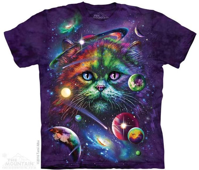 T-shirt Cosmic Cat XXL