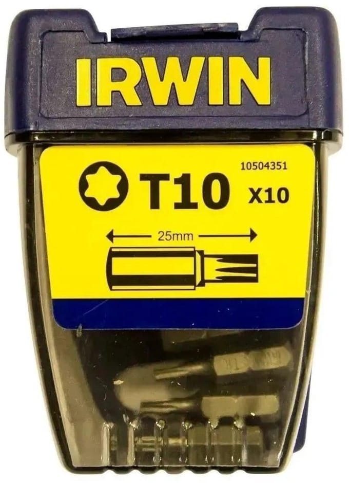 Irwin Torx T10 - 1/4”/25 mm - VE=10 - 10504351
