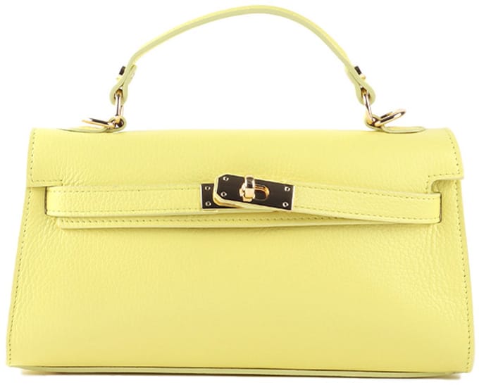 Giuliano lederen hadtas Ivara - Made in italy - Dames - Geel