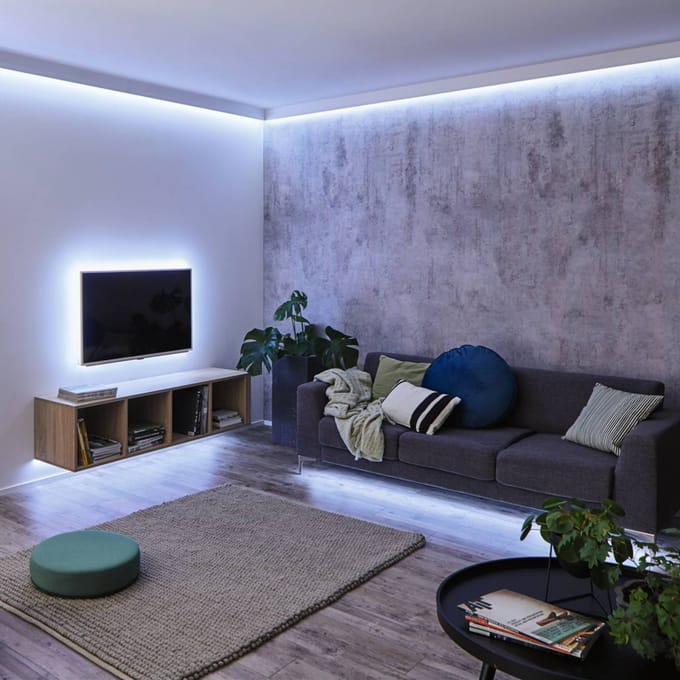 PAULMANN MaxLED 250 LED-strip daglichtwit 100 cm zilver gecoat