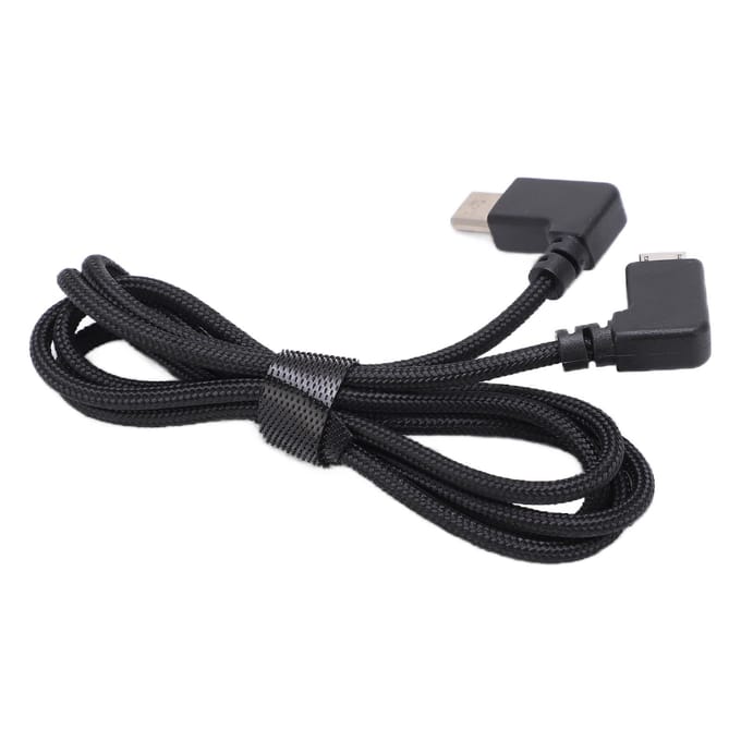 FPV Goggles Stroomkabel Duurzaam Lichtgewicht Draagbaar Patchkabel voor Vliegbrillen Android black