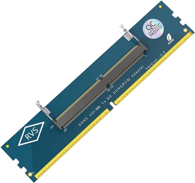 Adapterkaart Geheugen - Converter Module - Desktop Installatie - SO-DIMM naar DIMM - 19x5x1 cm