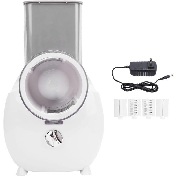 Râpe à Fromage Électrique Acier Inoxydable Automatique Multifonctionnel Râpe à Légumes Électrique Salade L gray