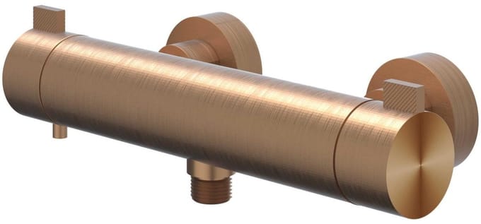 IVY Tribe Douchethermostaatkraan Opbouw CoolTouch - RVS 316 Geborsteld Mat Koper PVD