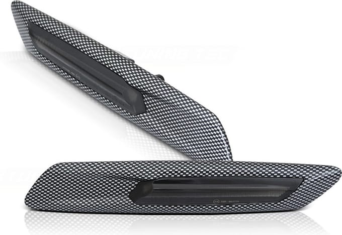 Zijkant knipperlichten BMW F10/F11 10-13 CARBON SMOKE
