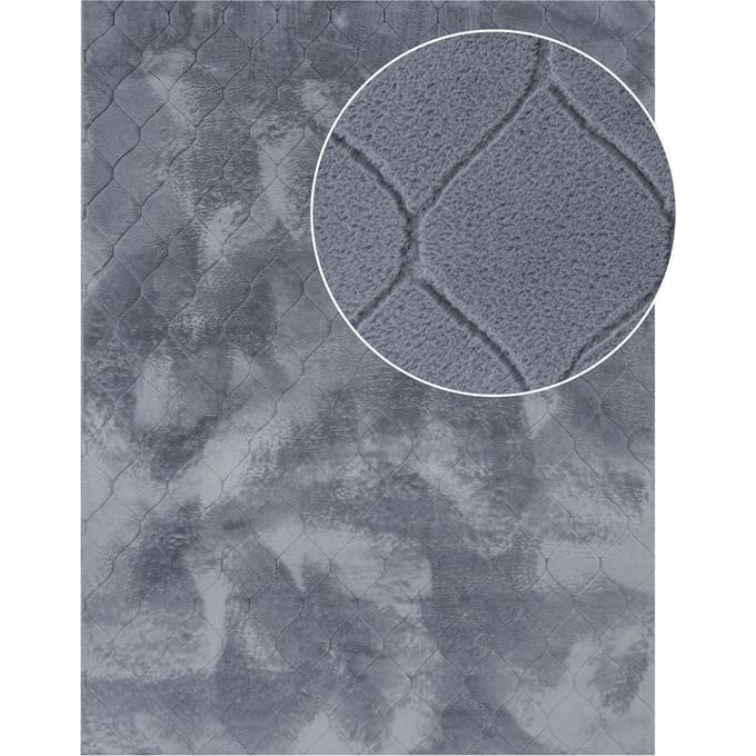 Vachtkleed Lelystar antraciet 60x100 cm