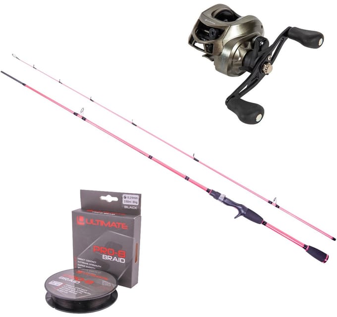 Ultimate Princess Baitcaster Set 2.00m (10–30g) - Roofvis Set