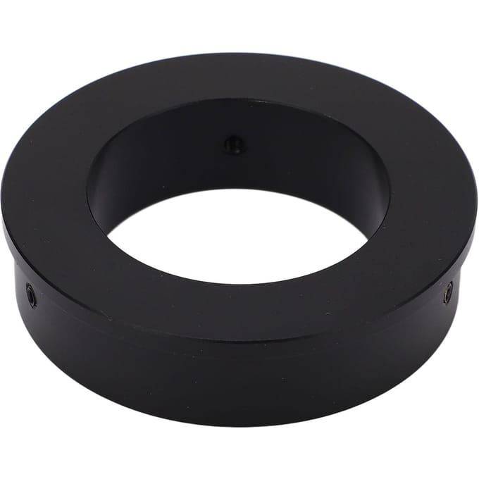 Bague Adaptateur Caméra Microscope Stéréo 76mm à 50mm Alliage d'Aluminium pour Objectif C-Mount Monoculaire 120X 180X 300X black