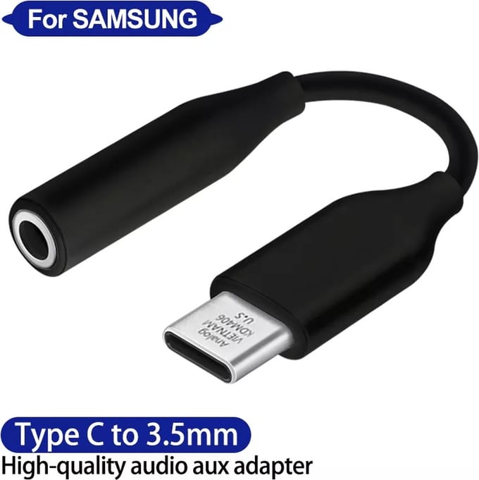 VIKEFON - High Quality Digital USB-C naar 3.5mm JACK AUX Audio Adapter met DAC - Zwart