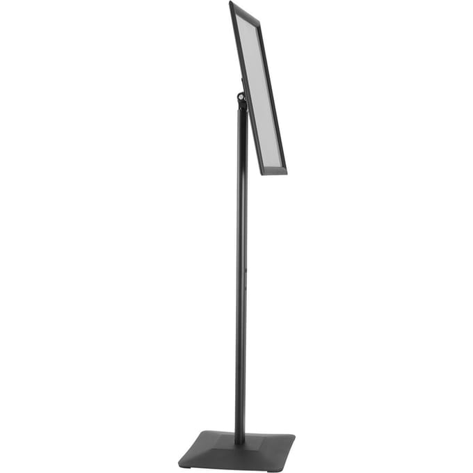 Piedestal Signhouder, 11 x 17 Inch Verticaal en Horizontaal Verstelbare Posterstandaard, Robuuste Vloerstaande Signhouder met Metalen Basis voor Display,