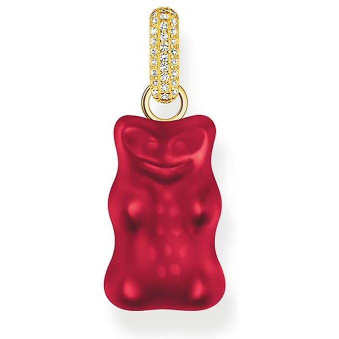 Thomas Sabo - PE967-414-10 - Hanger - 925 zilver - Dames - Goldbär rood