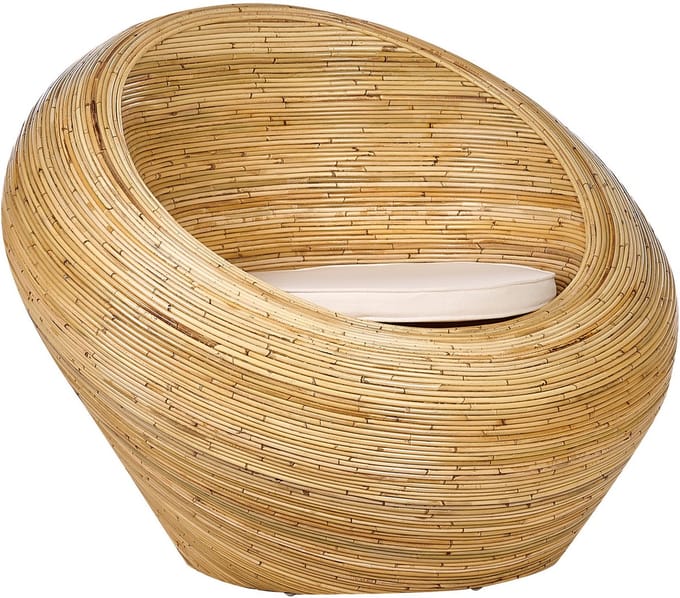MAIORI - Tuinstoel - Natuurlijk/Beige - Rotan