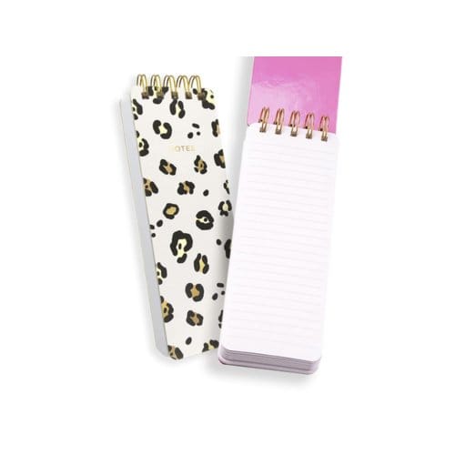 Eccolo notitieblok - spiraal - Black Leopard - lijn - ca.8x23cm - EC-Q601T