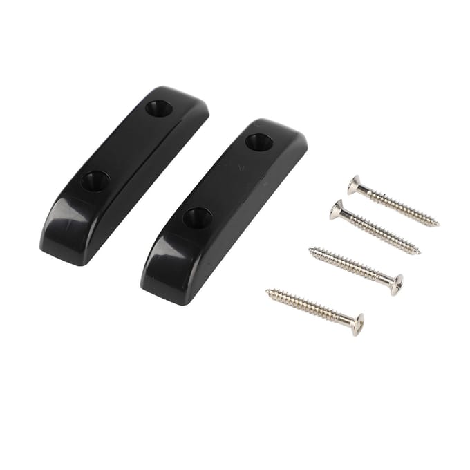2 Stuks Bas Duimsteun Plastic Antislip Lichtgewicht Jazz Basgitaar Duim Vingersteun GM01 Zwart black