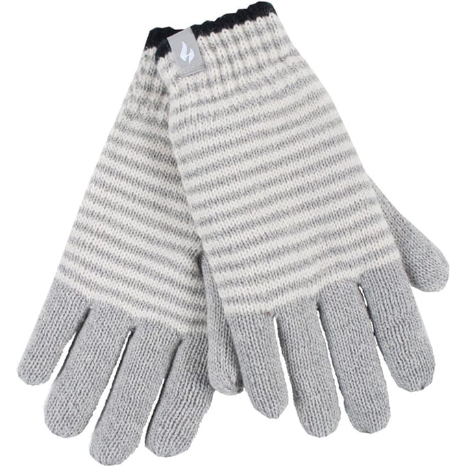 Dames Gestreepte Fleece Gevoerde Brei Warme Thermische Winterhandschoenen