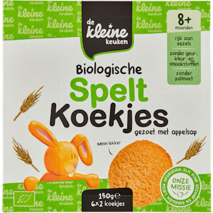 de Kleine Keuken Bio Speltkoekjes 150 gr
