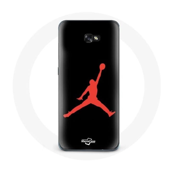 Coque pour samsung galaxy A5 2017 Air Jordan Logo Rouge