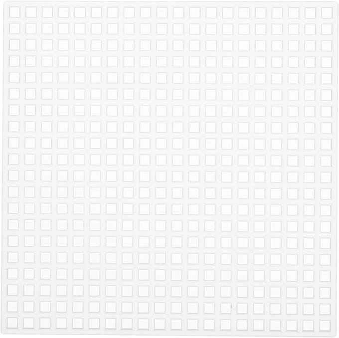 Plastic Gaas Vellen - Borduurmatten Knutsel - Hobby Projecten - Duurzaam Herbruikbaar - 10 Stuks 8x8 cm - Wit