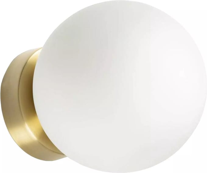 TooLight Elegante gouden wandlamp - 1 lichtpunt - glas en metaal - compact design