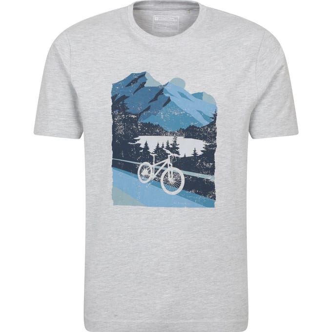 Mountain Warehouse Herenfiets T-Shirt (Medium Grijs)