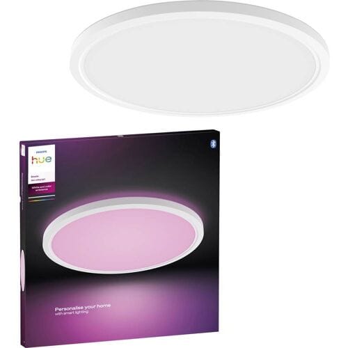Philips Hue Devote - ronde LED plafondlamp - wit - aanpasbaar wit en gekleurd licht - Ø 421mm - slimme verlichting