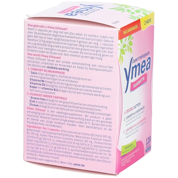 Ymea Silhouet Voedingssupplement Afslanken En Menopauze 128 Capsules