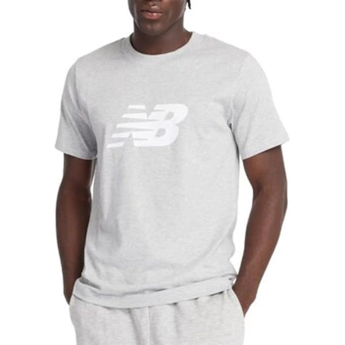 New Balance Sport Jersey Logo T-Shirt Heren T-shirt - ATLETIC GREY