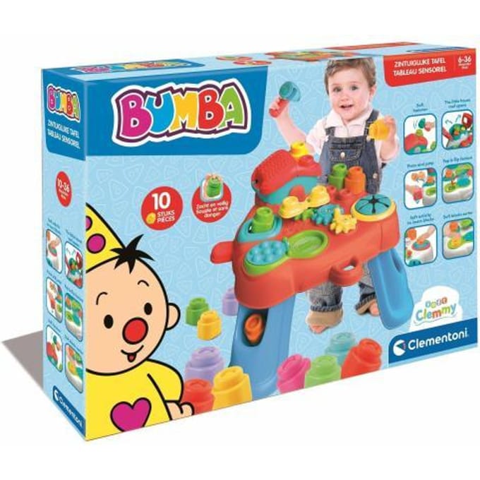 Clementoni - Soft Clemmy - Bumba Interactieve activiteitentafel - Zintuigelijk speelgoed - vanaf 10 maanden