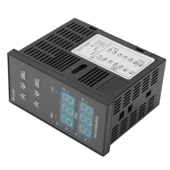 Contrôleur de température à affichage numérique Thermostat de contrôle PID pour machine de presse à chaud 100 ?240 V gray