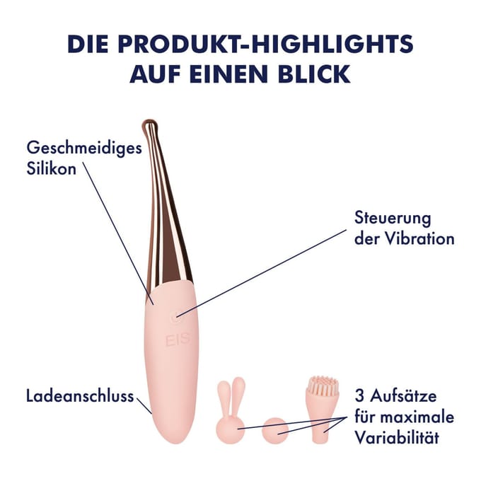 EIS, vibrator, 'design-oplegvibrator, 16,5 cm', waterdicht, oplaadbaar, huidvriendelijke siliconen