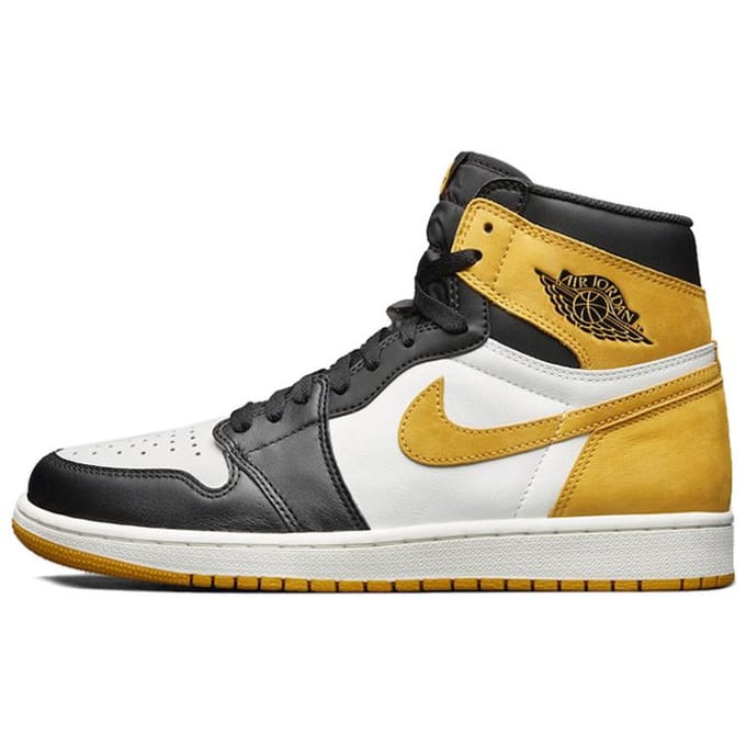 Jordan 1 Retro High Jaune Ocre 43 black
