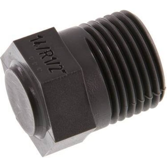 Plug R1/2'' PA 6 met Buitenzeskant 8bar [10 Stuks]