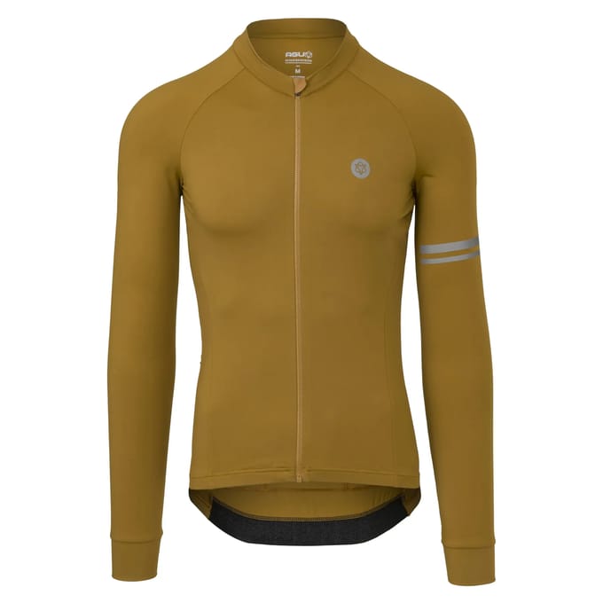 AGU Solid Fietsshirt Lange Mouwen Performance Heren - Bruin - XXL