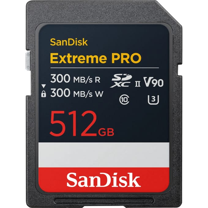 SANDISK Extreme PRO SD - 300MB/s - 512GB
