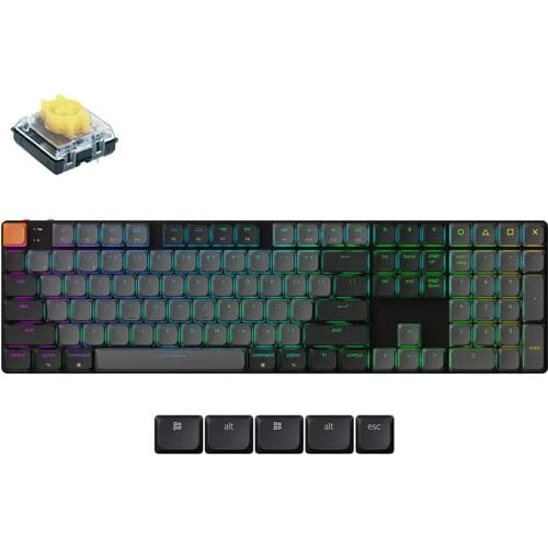 Keychron K5 QMK RGB toetsenbord V2 banana switch