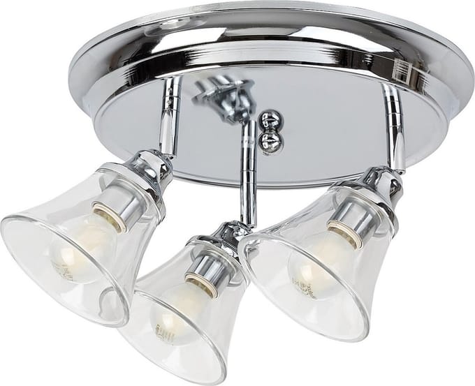 Rabalux - Plafondlamp - IP44 - 3xE14 - max 40W - chroom, Antoine