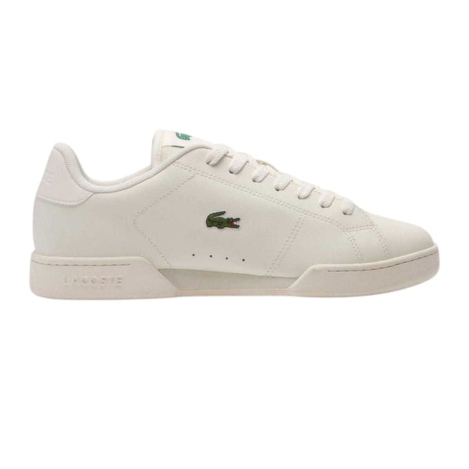 Lacoste Carnaby leren sneakers met cupzool voor heren (Gebroken wit)