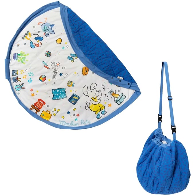 Activiteitsmat en opbergzak Play&Go Moulin Roty Puce&Pilou