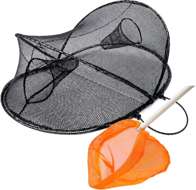 Eurocatch Fuik Set met Schepnetje – Rivierkreeft & Krabben Fuik + Schepnetje