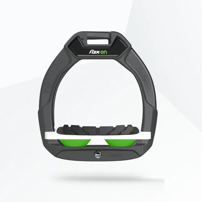 Veiligheidsstijgsteunen Rijdende Inklapbaar Grip Antraciet/Wit/Groen kind Flex-On Safe-On