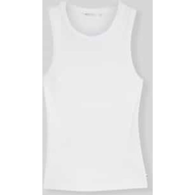 Tom Tailor Denim - Slim fit top met ribbelstructuur - Maat XL - White
