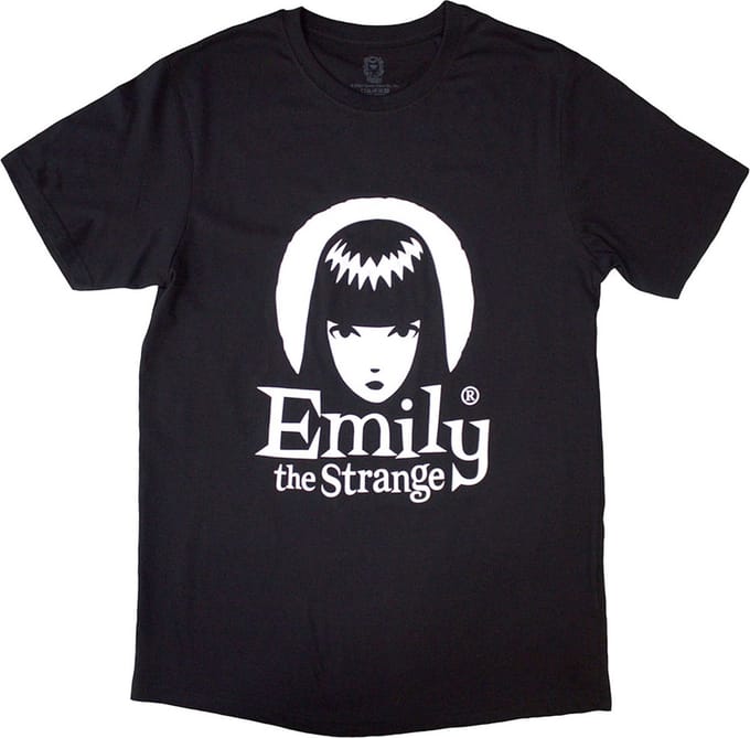 Emily The Strange - Halo Logo Heren Tshirt - S - Zwart